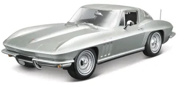 Maisto 1965 Chevrolet Corvette metal svetlo modrá