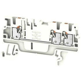 Weidmüller 2534510000 priechodná svorka 3.50 mm pružinová svorka biela 50 ks; 2534510000
