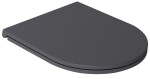 ISVEA - INFINITY WC sedátko SLIM, Soft Close, Easy Take, antracit 40KF0522I