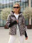 Dámska prechodná bunda v leopardej ružovej farbe FashionStreet TY5550 XXL