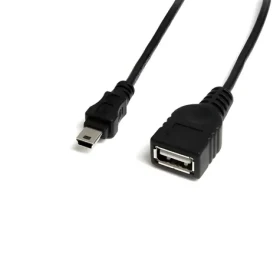 StarTech USB-A - Mini USB-B čierna / Kábel / USB 2.0 / 480 Mbps / 0,3 m (USBMUSBFM1)