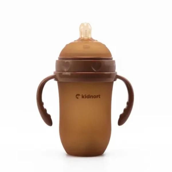 Kidnort Eple Dojčenská fľaša pre dojčené deti 250ml 6m+ hnedá (KID000053)