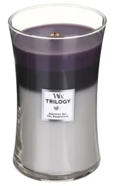Woodwick Amethyst Sky 610g - váza veľká / doba horenia: až 120 h (5038581133249)