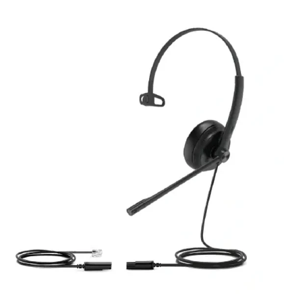 Yealink YHS34 Mono / Mono náhlavná súprava / mikrofón / QD RJ9 / pre IP telefóny (YHS34Mono)