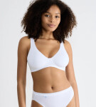SLOGGI BASIC+ - Mäkká podprsenka z organickej bavlny Sloggi WHITE 90A