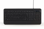 Gembird KB-UML-03 čierna / multimediálna drôtová klávesnica / USB-A / US layout (KB-UML-03)