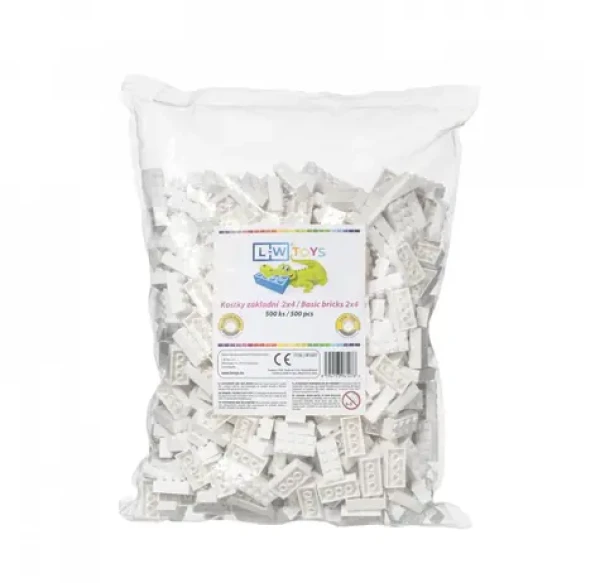 LW Toys Stavebnica pre deti základné kocky 2x4 500 ks