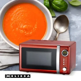 Melissa Mikrovlnná rúra Retro červená chili / Mikrovlnná rúra / 700 W / 20 l / 5 úrovní výkonu (16330109)