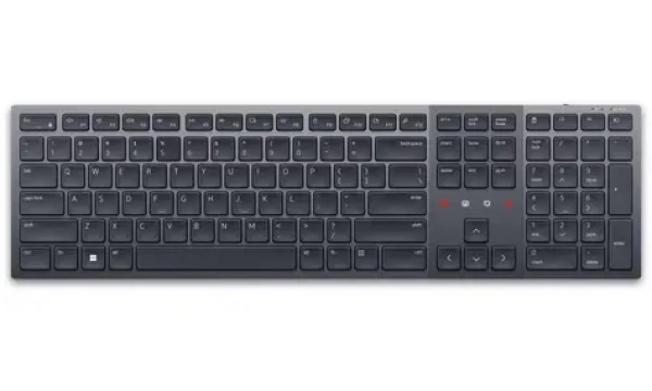 DELL KB900 US čierno-šedá / Bezdrôtová klávesnica / US / QWERTZ / USB / Bluetooth (580-BBDH)