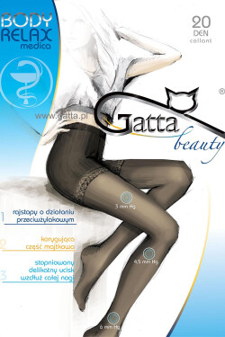 Gatta Body Relaxmedica 20 farba:nero 3-M