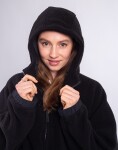 Carhartt WIP W' Hooded Helix Fleece Jacket Black/Porphyry XS