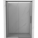 MEXEN/S - Rox posuvné sprchové dvere 140, transparent, čierna 8C2-140-000-70-00