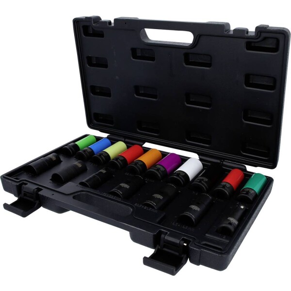 1/2" MASTER špeciálna sada rázových nástrčných kľúčov na skrutky kolies, 17 kusov KS Tools 515.0885; 515.0885