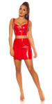 Sexy Koucla Latexlook mini skirt pink XL