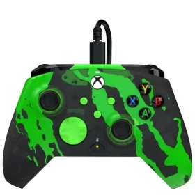 PDP Rematch GLOW Jolt Green / Herný ovládač / drôtový / USB-C / 2,43 m / Xbox Series X/S, Xbox One, PC (049-023-JGR)