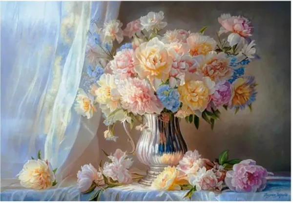 Castorland 152278-2 Puzzle Art Collection: Pivonky