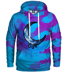 Aloha From Deer Crescent Tie Dye Hoodie HK AFD578 Blue