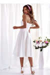 Večerné šaty Duet 208903 biele - With You 38 smetanová