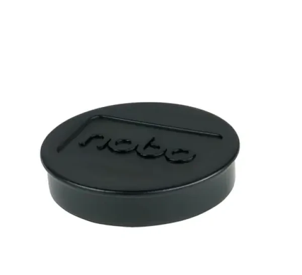 NOBO Magnety 38 mm čierne, 4 ks / Okrúhle / nosnosť 10 listov A4 (1901630)