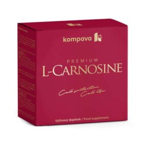 KOMPAVA Premium L-carnosine 60 kapsúl + 10 šumivých tabliet ZADARMO