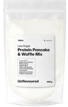 Vilgain Protein Pancake & Waffle Mix Low Sugar – bez príchute 420 g