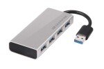 CLUB3D USB 3.0 Hub CSV-1431 strieborná / 4x USB 3.0 (CSV-1431)