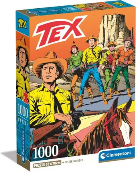 Clementoni PUZZLE Tex: Na starom západe /1000 dielikov/ od 10 rokov