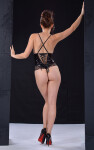 Dámske sexy body Naomi Black - Irall XXL Černá