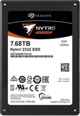 Seagate Seagate Nytro 2332 XS7680SE70124 7680 GB 2,5" 63,5mm 0,99 DWPD SSD SAS3