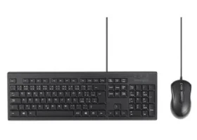 Kensington KM100 EQ / Drôtový set klávesnice a myši / Odolnosť voči tekutinám / USB (K75452CZ)