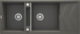 DEANTE DEANTE - Magnetic anthracite metallic granitový drez 2-bowl ZRM_T213