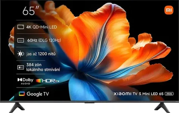 65" XIAOMI TV S Mini LED 65 2026 sivá / Televízia / Mini LED / 4K UHD / 60Hz / HDR10+ / DVB-T2CS2