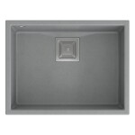 Quadron Quadron - Granitový drez DAVID 50 Grey Metallic Zlaty HQD5542U5-G1