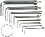 Vorel Sada kľúčov imbus 10 ks 1,5-10 mm CrV / Sada kľúčov / Imbus / 1,5-10 mm / CrV oceľ