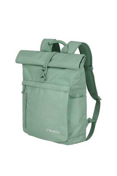 Roll top batoh Travelite Basics Roll-up Backpack Light green