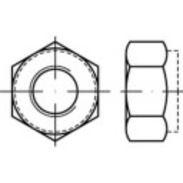 TOOLCRAFT TO-5374686 šesťhranné matice M8 nerezová ocel A2 500 ks; TO-5374686