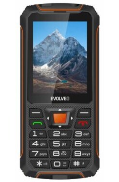 Evolveo StrongPhone Z6 čierno-oranžová / 2.8 / 2MP / Dual-SIM / IP68 (SGM SGP-Z6-BO)