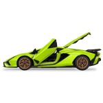 RASTAR RASTAR Konštrukčné autíčko na diaľkové ovládanie Lamborghini Sian 1:18 zelené