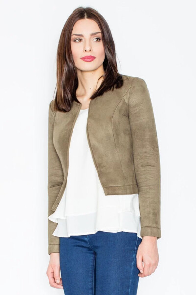 Dámska bunda M456 olivová - Figl XL