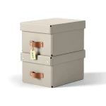 Leitz Puro S pieskovo béžová / Úložný box / kartón / 7 l / 2 ks (61470012)