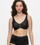 WILD ROSE SENSATION - Minimalizačná podprsenka pre hladký, opticky menší dekolt Triumph BLACK 90F