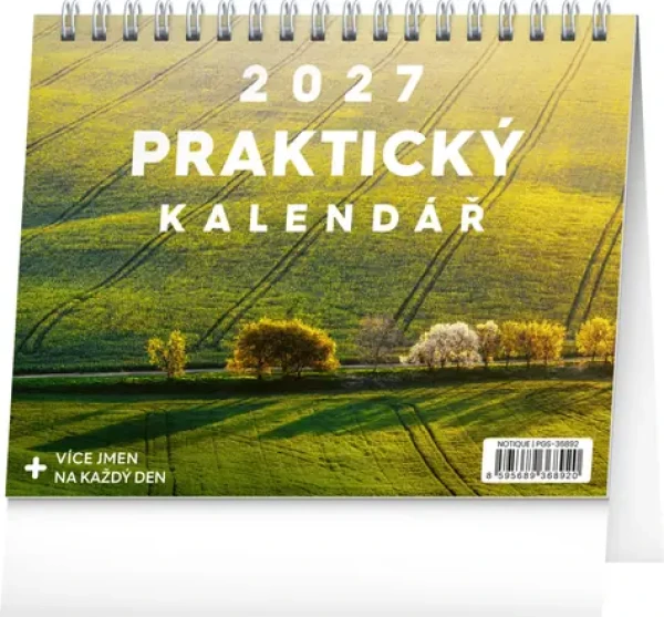 NOTIQUE Praktický kalendár s citátmi 2027 / Stolný kalendár / 16,5 x 13 cm / týždenný
