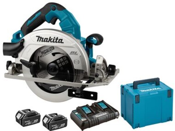 Makita DHS782PT2J / Aku okružná píla / 2x18V / Kotúč: 190 mm / 6000 ot-min / 2x 5.0 Ah (MDHS782PT2J)