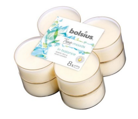 Bolsius Aromatic 2.0 Čajové Maxi 8ks In balance vonné svíčky