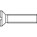 TOOLCRAFT M4*20 D963-4.8:A2K 193152 zápustné skrutky M4 20 mm drážka DIN 963 ocel pozinkované 100 ks; 193152