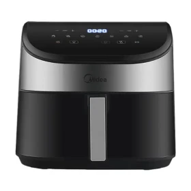 Midea MAD55000ADK0 strieborná / Teplovzdušná fritéza / 1900 W / objem 5.5 l (MAD55000ADK0)