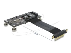 DeLock Adaptér PCI Express 3.0 x4 - M.2 Key M / Adaptér / s ventilátorom / kábel 10 cm (64357)