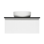 Kúpeľňová skrinka so žulovou doskou SAT Evolution 78x30x44, 8 cm biela mat SATEVO80WMZ SATEVO80WMZ