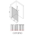 CERANO - Sprchová zástena Walk-in Orbis Top Round Ľ/P - 8 mm - okrúhla vzpera - biela matná, transparentné sklo - 160x200 CER-682582