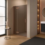 REA/S - Sprchové Dvere Hugo 80 Copper Brush KPL-K6960